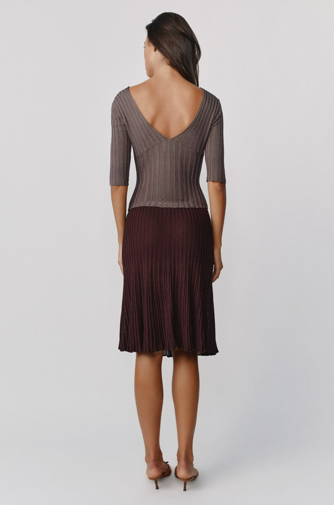 Veda Skirt | Chocolate alternate product view